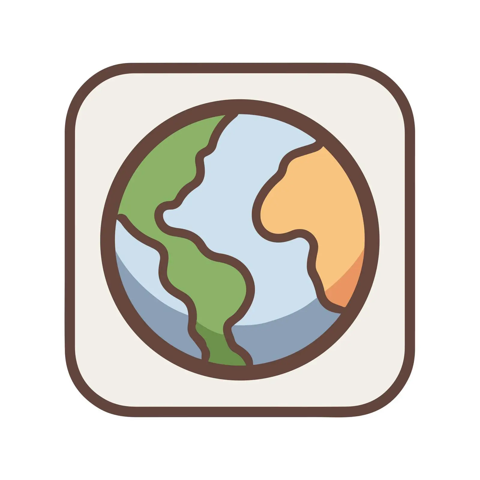 Bold Earth Globe Icon — free download from Dotvec