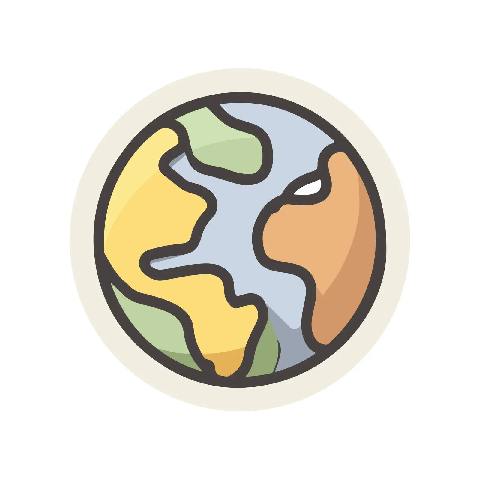 Global Monoline Icon — free download from Dotvec