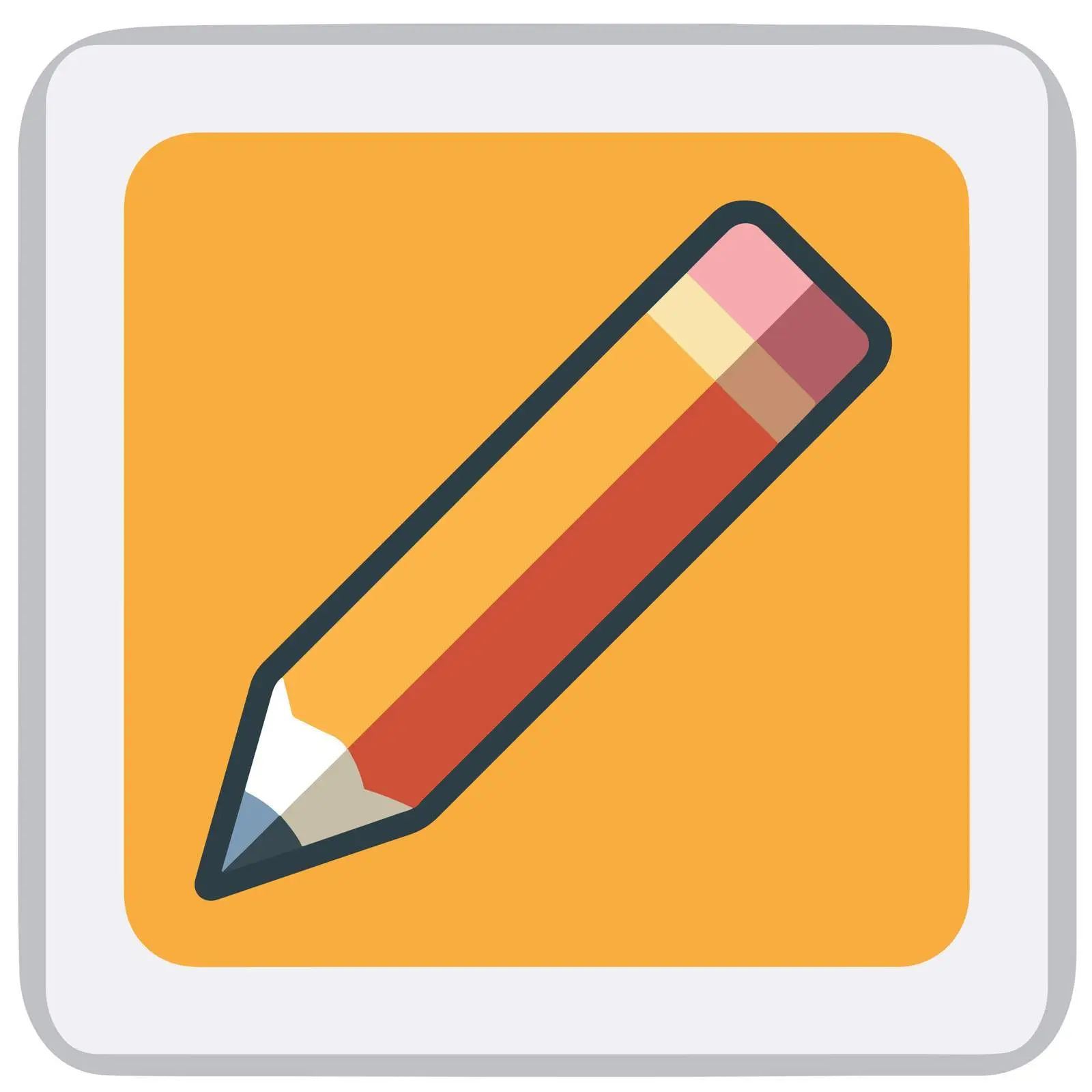 Bold Edit Pencil Flat Icon Design — free download from Dotvec