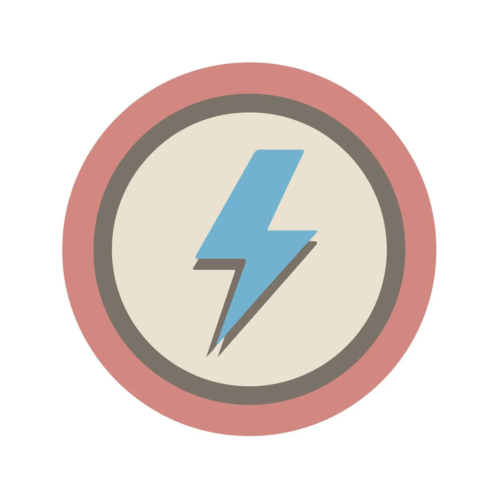 Electric Bolt Flat Icon — free download from Dotvec