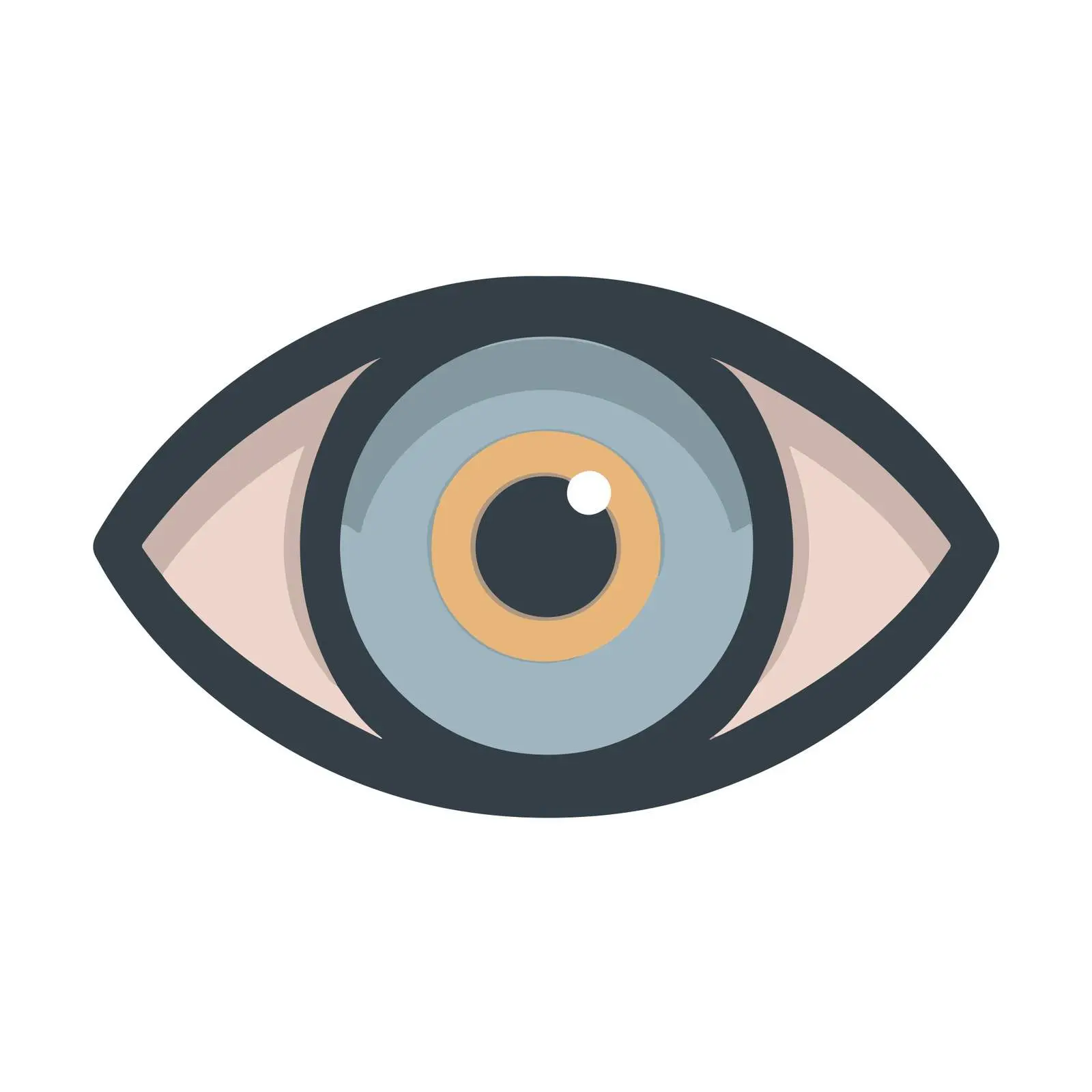 Bold Eye Clean UI Icon — free download from Dotvec