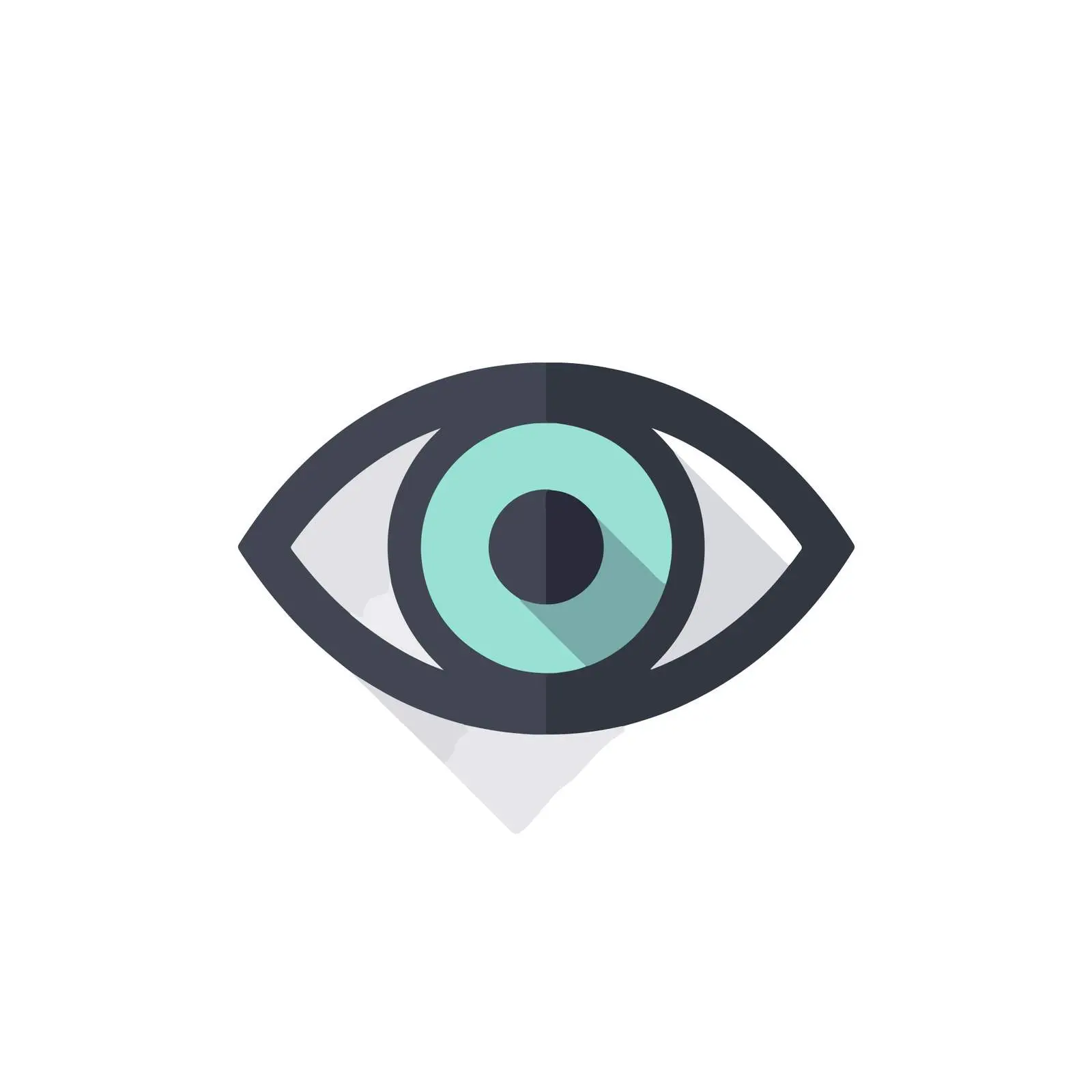 Bold Eye Flat Vector Icon — free download from Dotvec