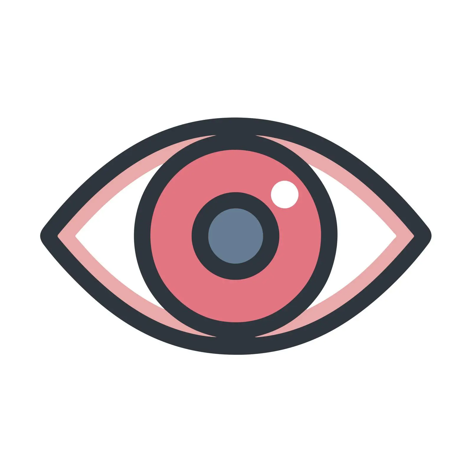 Bold Eye Off Icon — free download from Dotvec