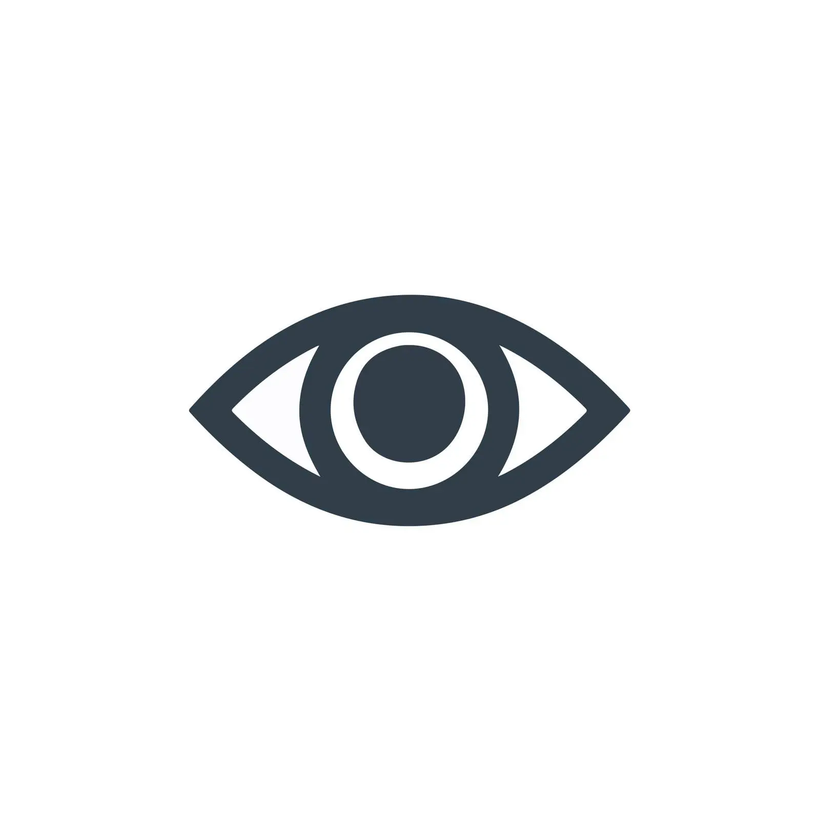 Sleek Eye Off Icon — free download from Dotvec