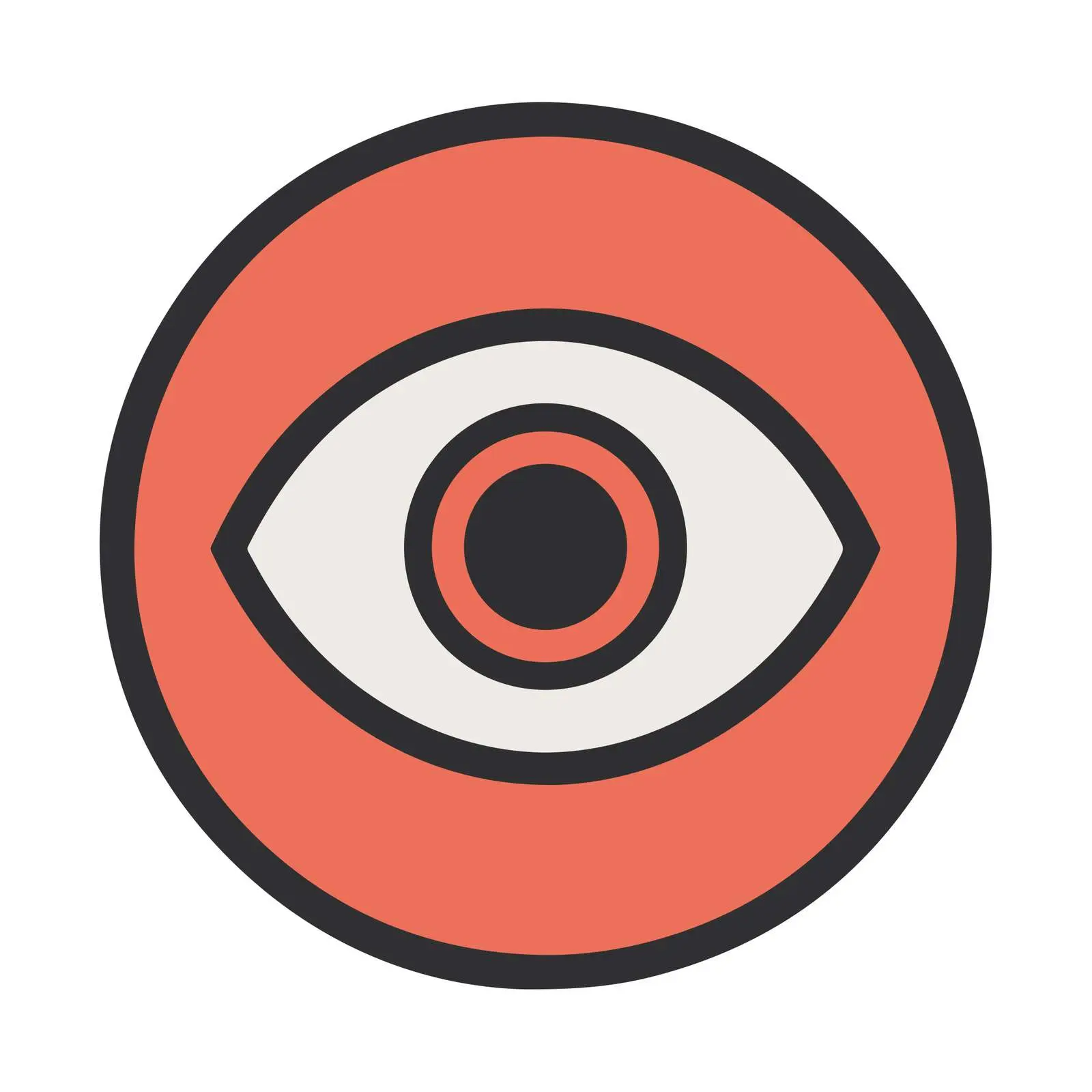 Bold Eye Off Icon — free download from Dotvec