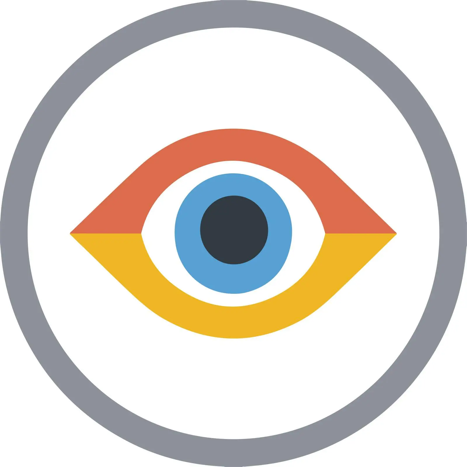 Geometric Eye Icon Design — free download from Dotvec