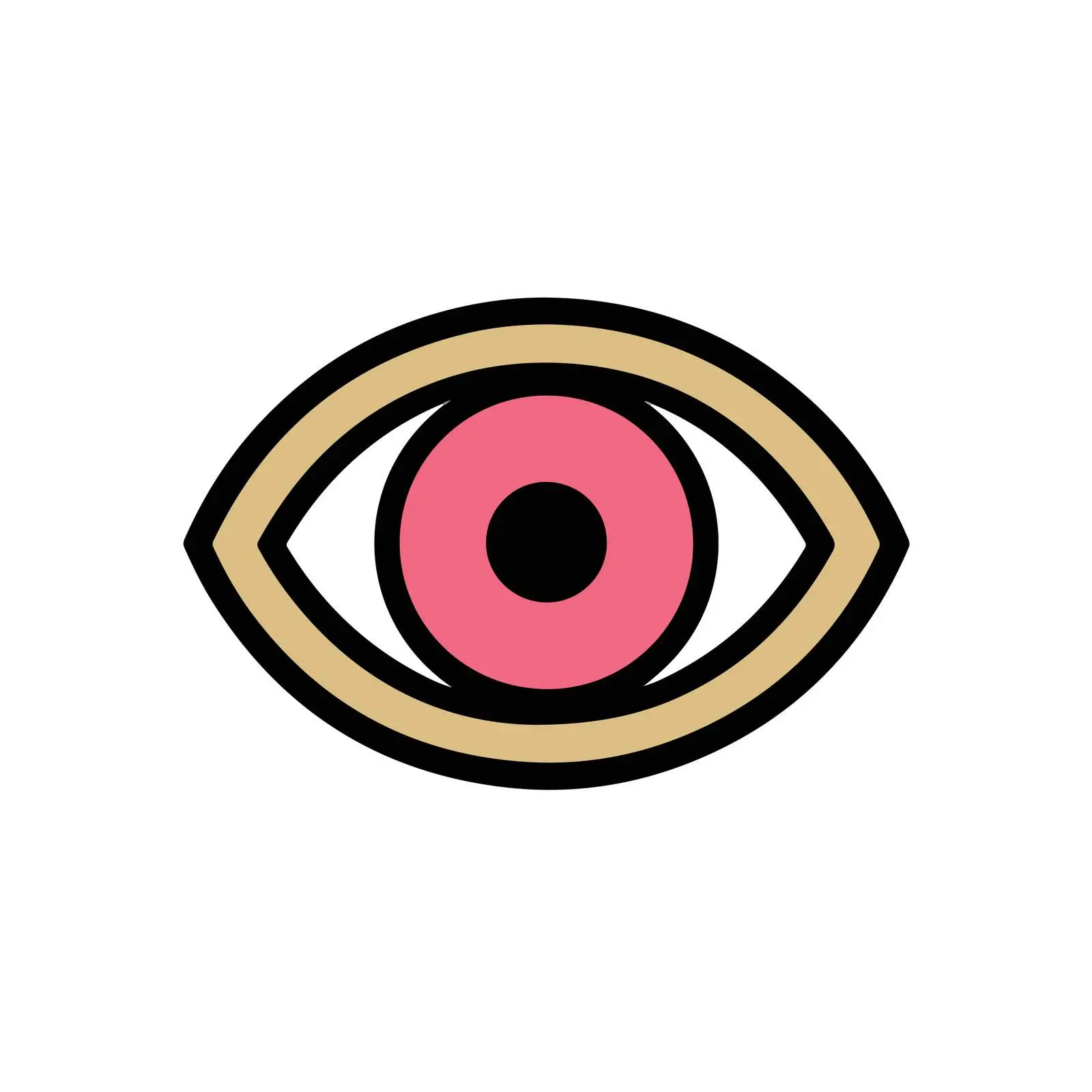 Eye Icon Flat Design Illustration — free download from Dotvec