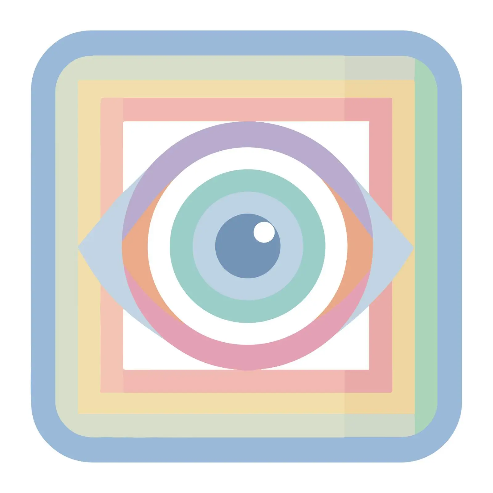 Eye Glyph Flat Design Icon — free download from Dotvec