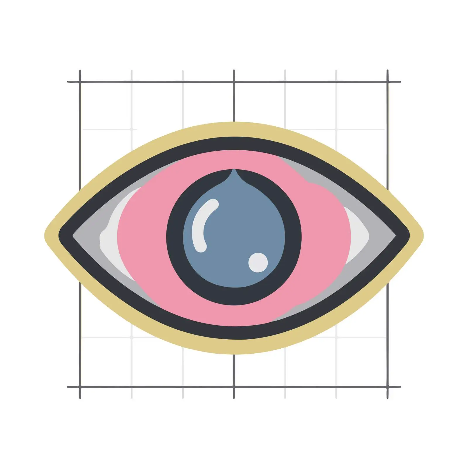 Bold Eye Icon Design — free download from Dotvec