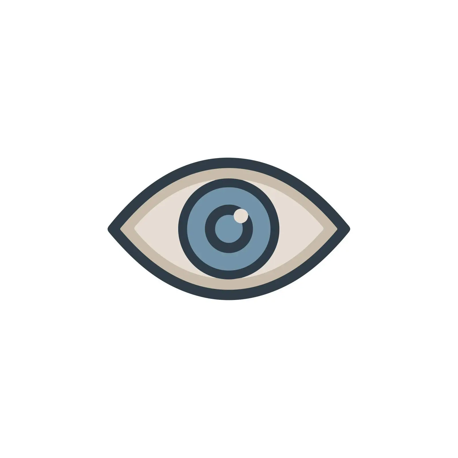Bold Eye Icon Design — free download from Dotvec