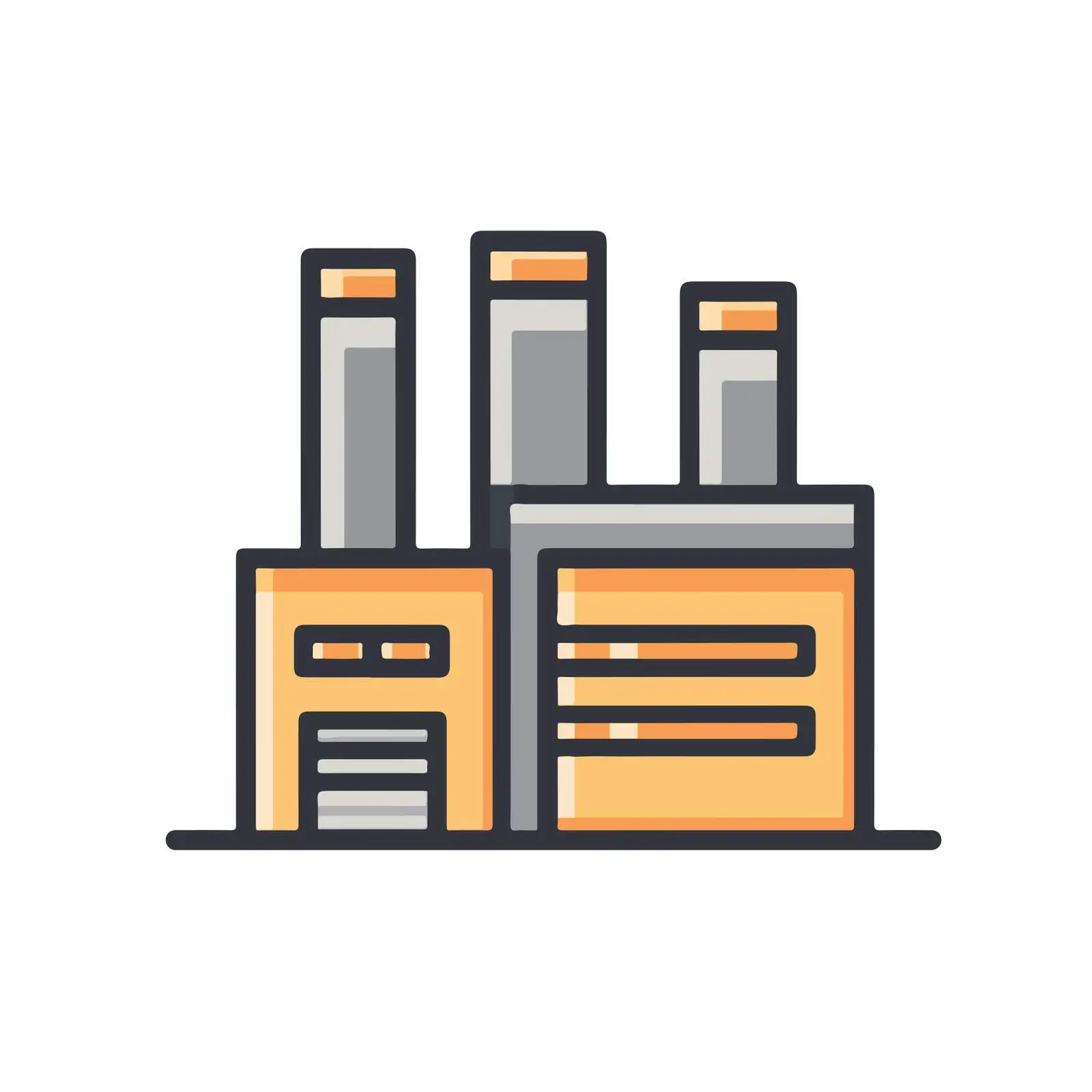 Industrial Factory Icon — free download from Dotvec