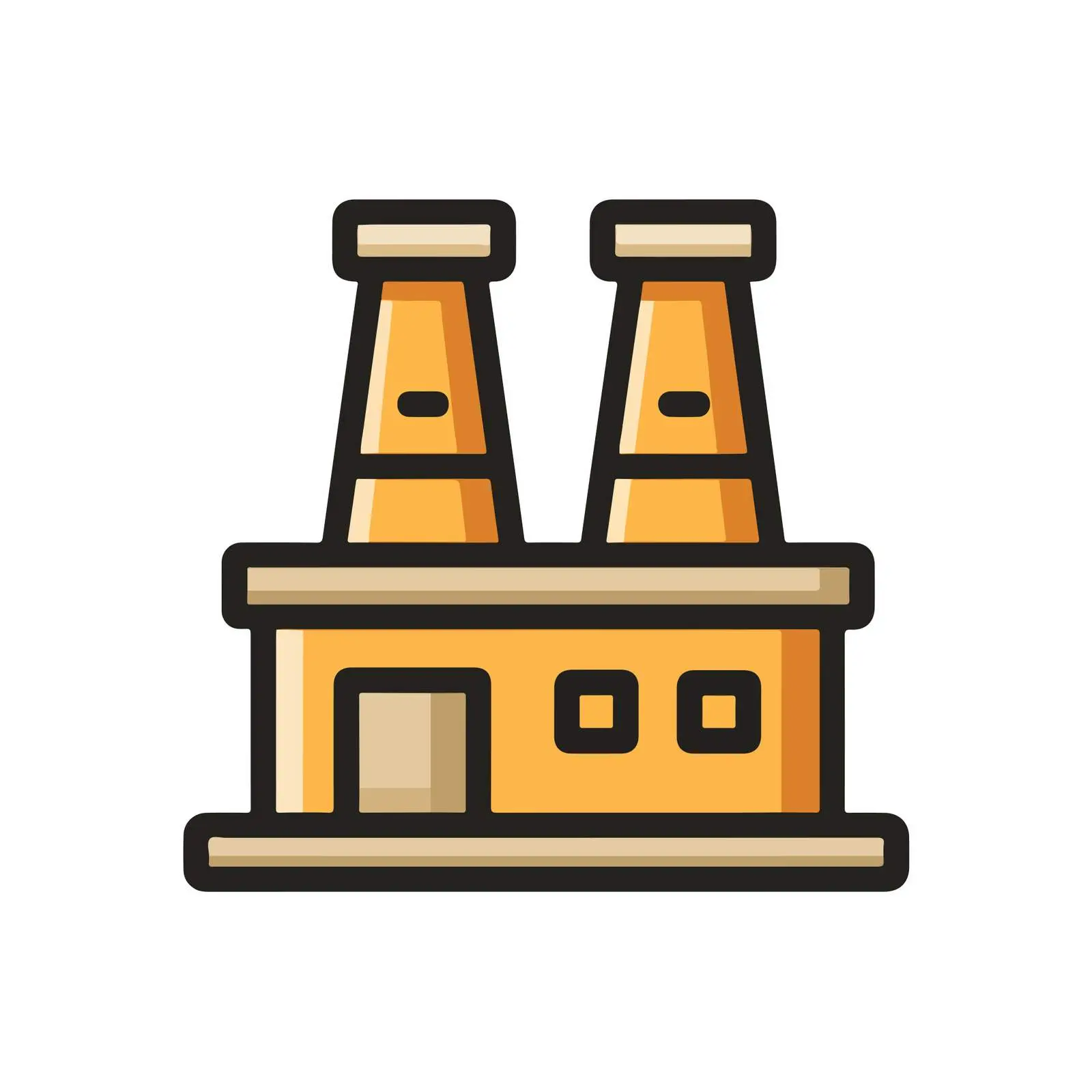 Industrial Factory Icon — free download from Dotvec