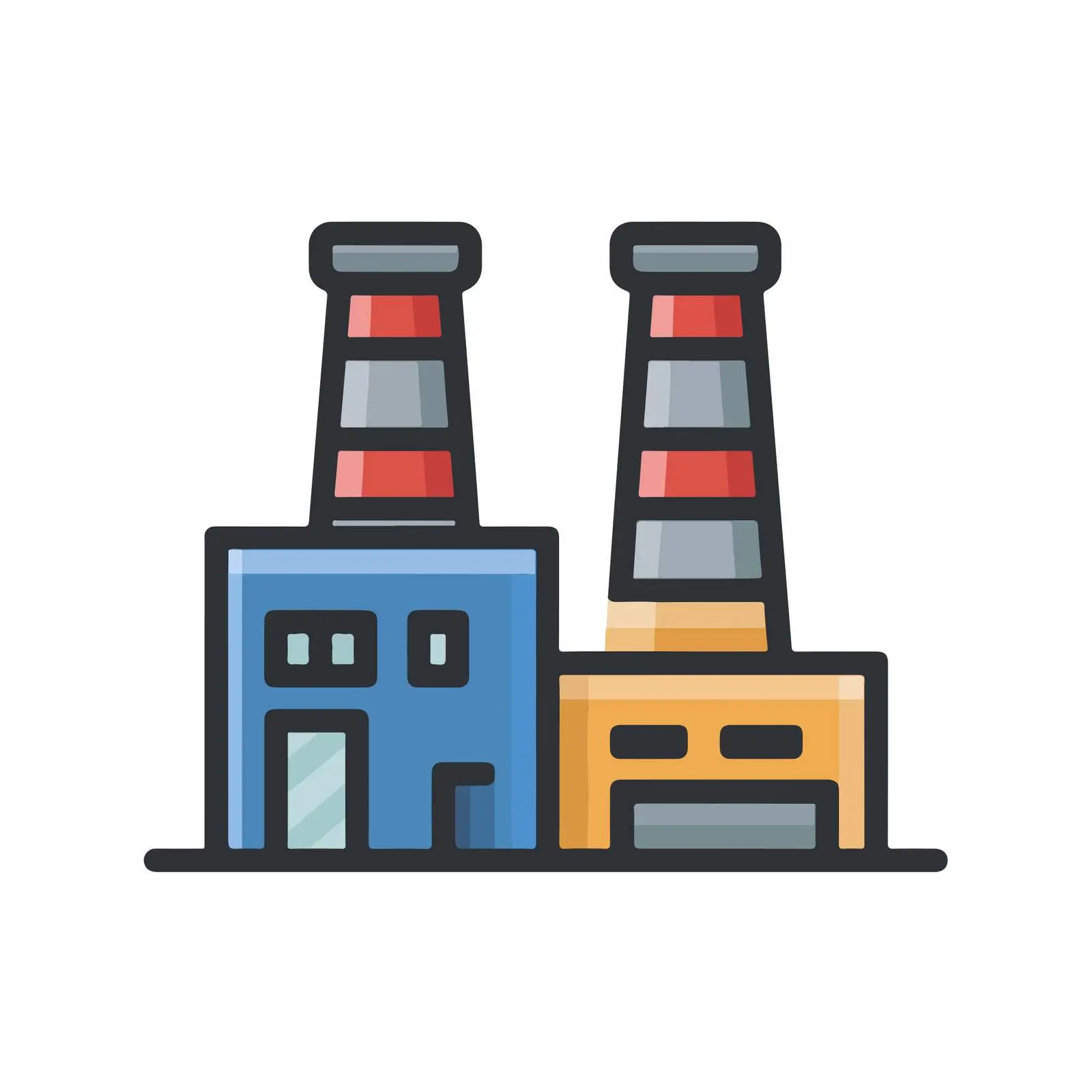 Industrial Building Icon — free download from Dotvec