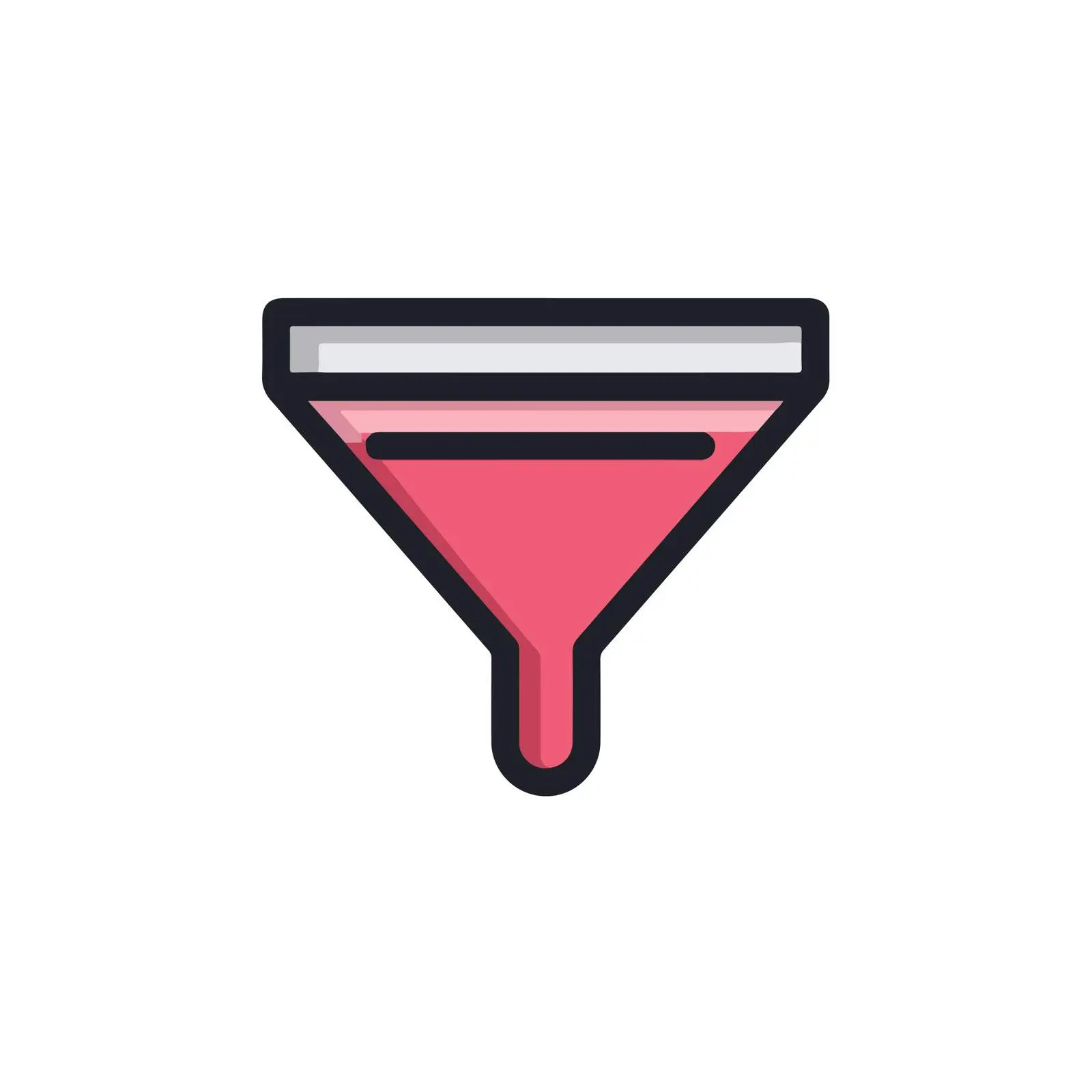 Flat Filter Funnel Icon — free download from Dotvec