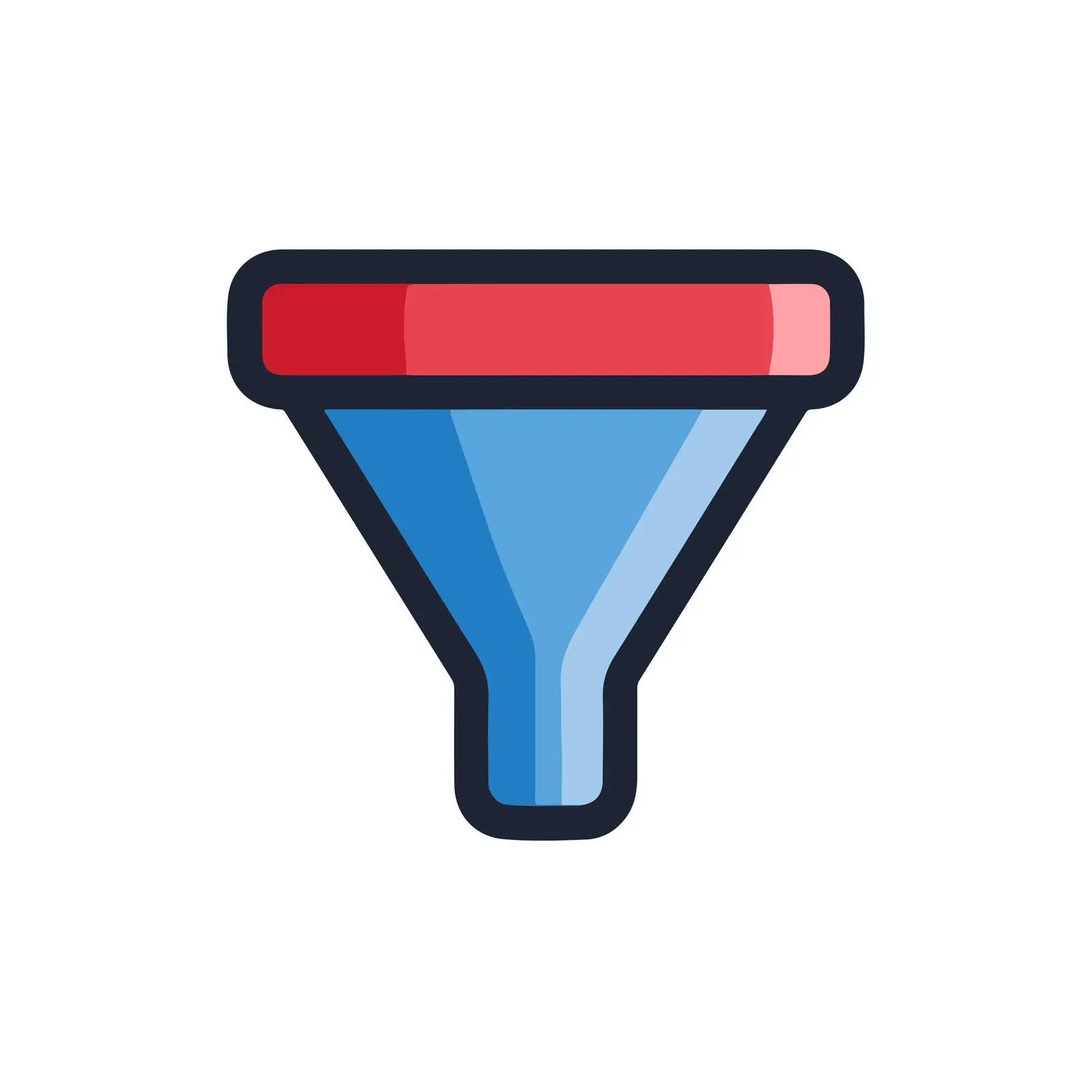 Geometric Filter Funnel Icon — free download from Dotvec