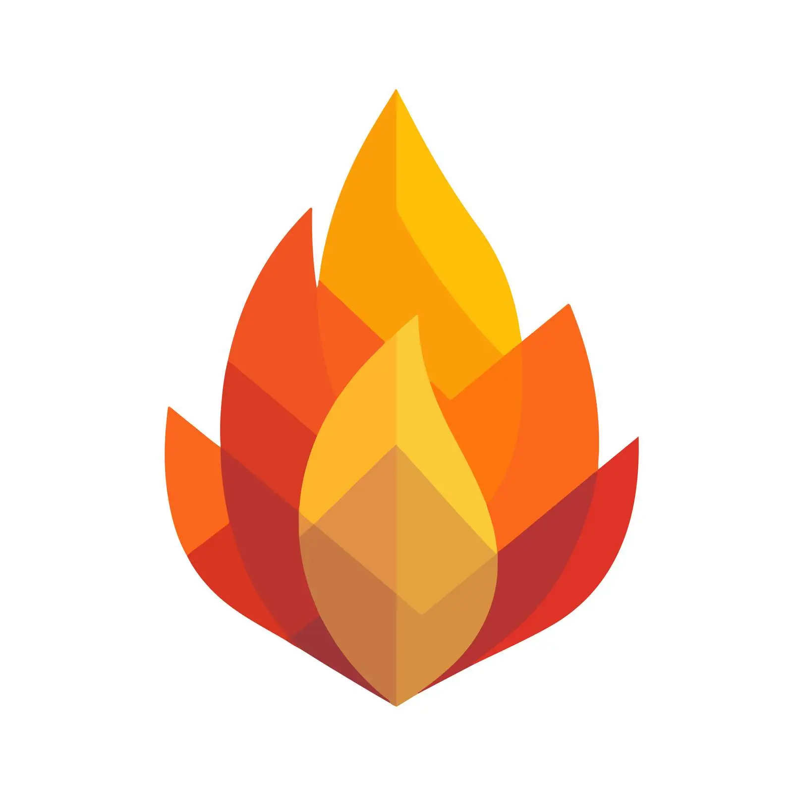 Bold Fire Flame Icon — free download from Dotvec