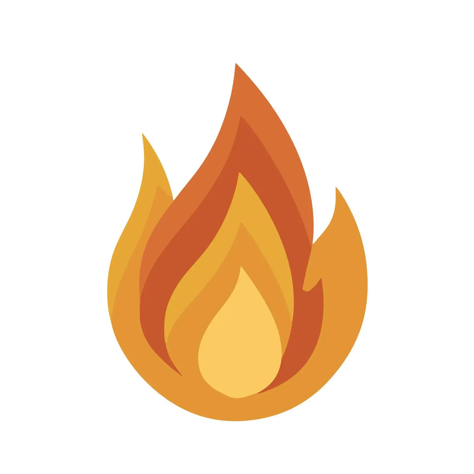 Bold Fire Flame Icon — free download from Dotvec