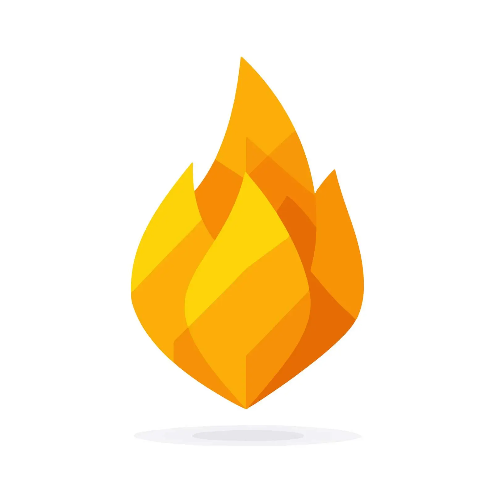 Minimalist Fire Flame Icon — free download from Dotvec