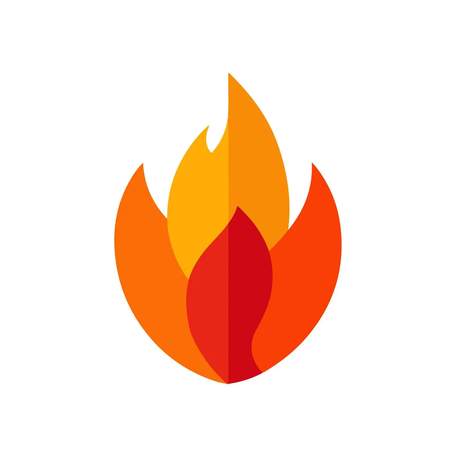 Minimalist Fire Flame Icon — free download from Dotvec
