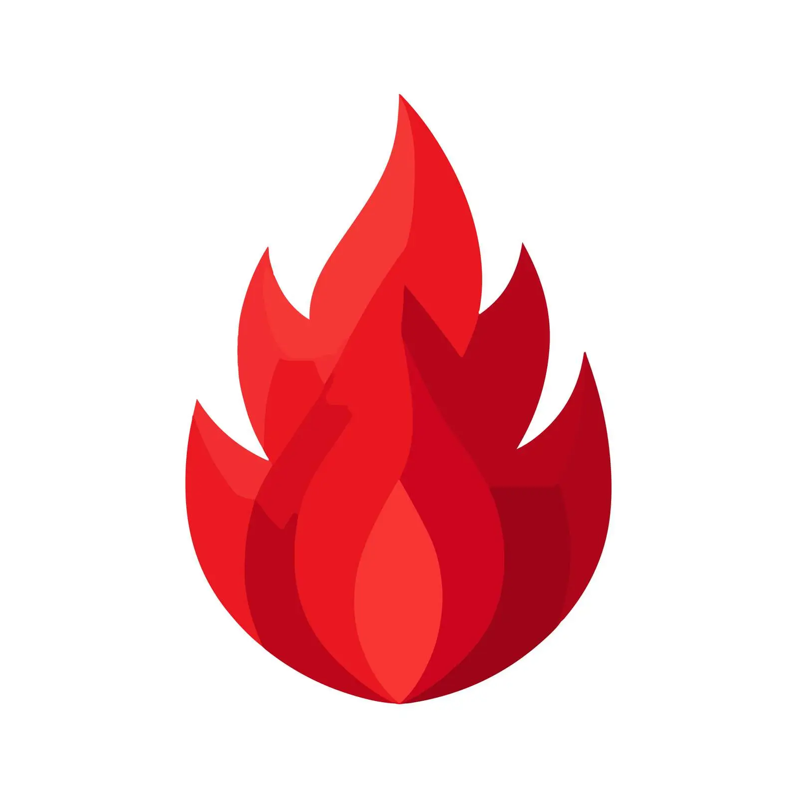 Minimalist Fire Flame Icon — free download from Dotvec