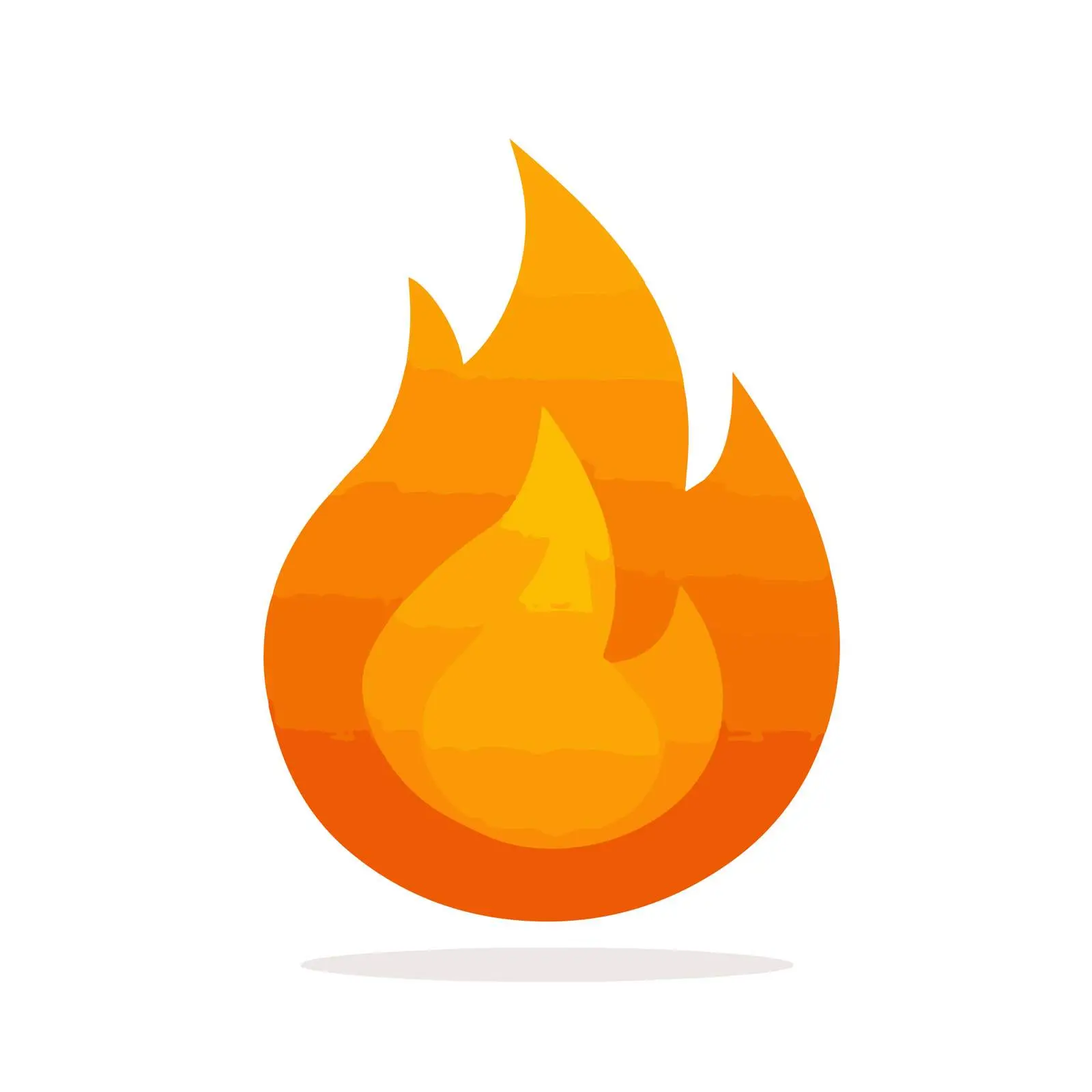 Bold Fire Flame Icon — free download from Dotvec