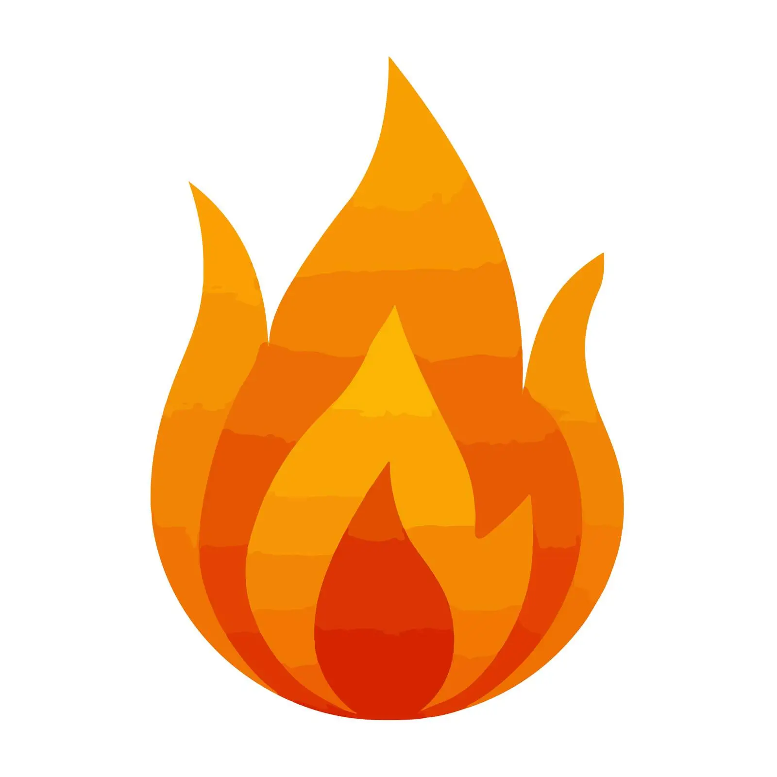 Bold Flame Pictogram Icon Design — free download from Dotvec