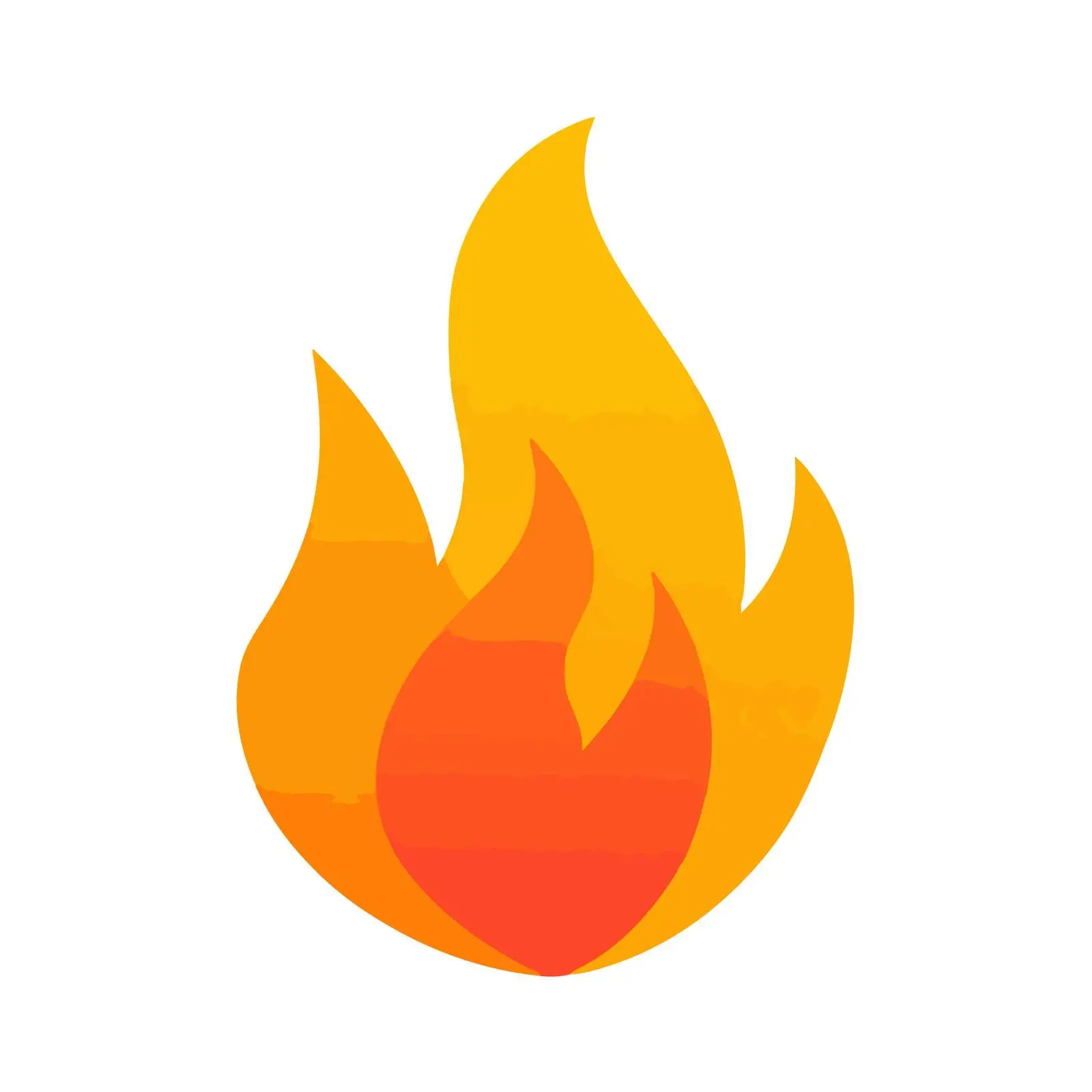 Bold Fire Flame Pictogram Icon — free download from Dotvec