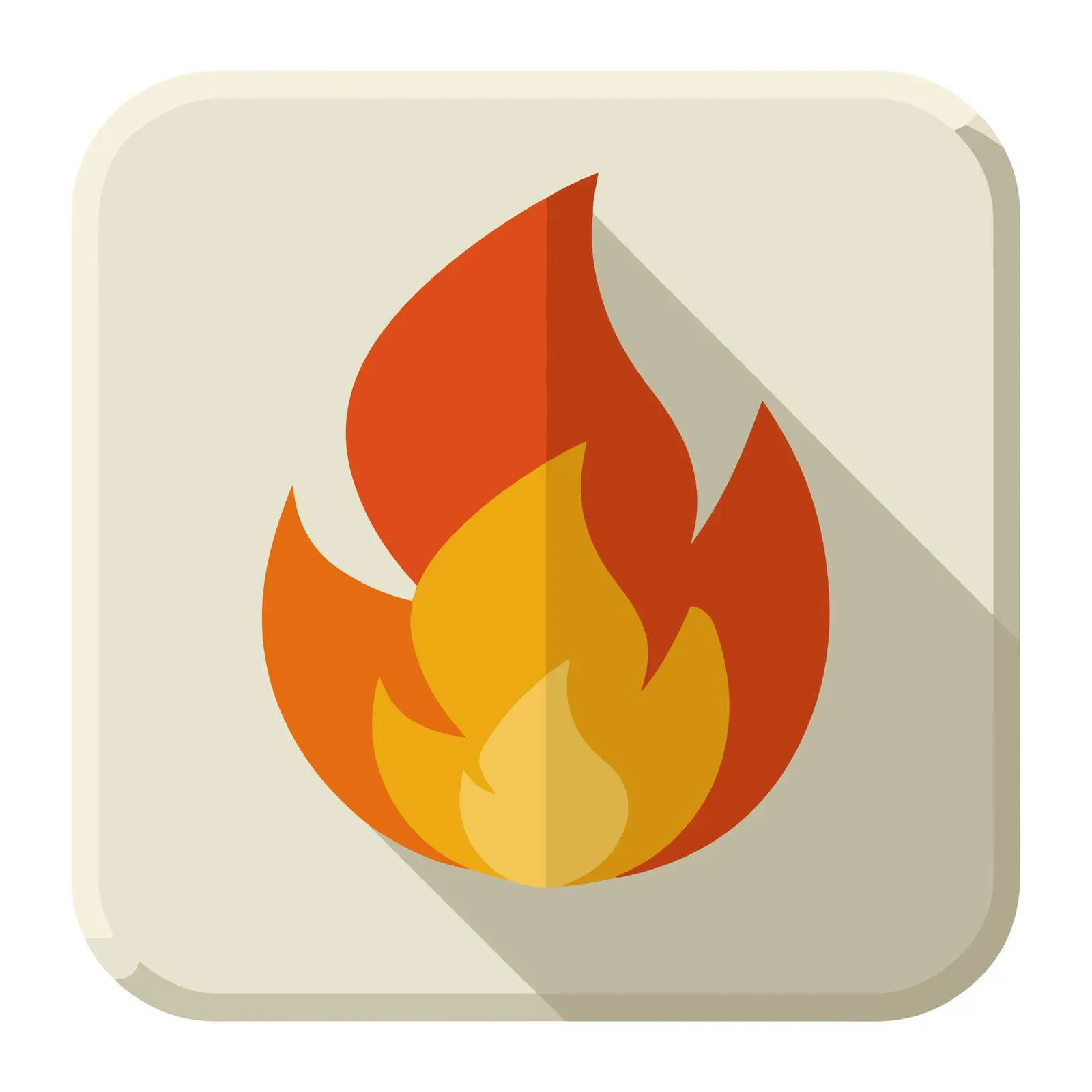 Bold Fire Flame Icon — free download from Dotvec