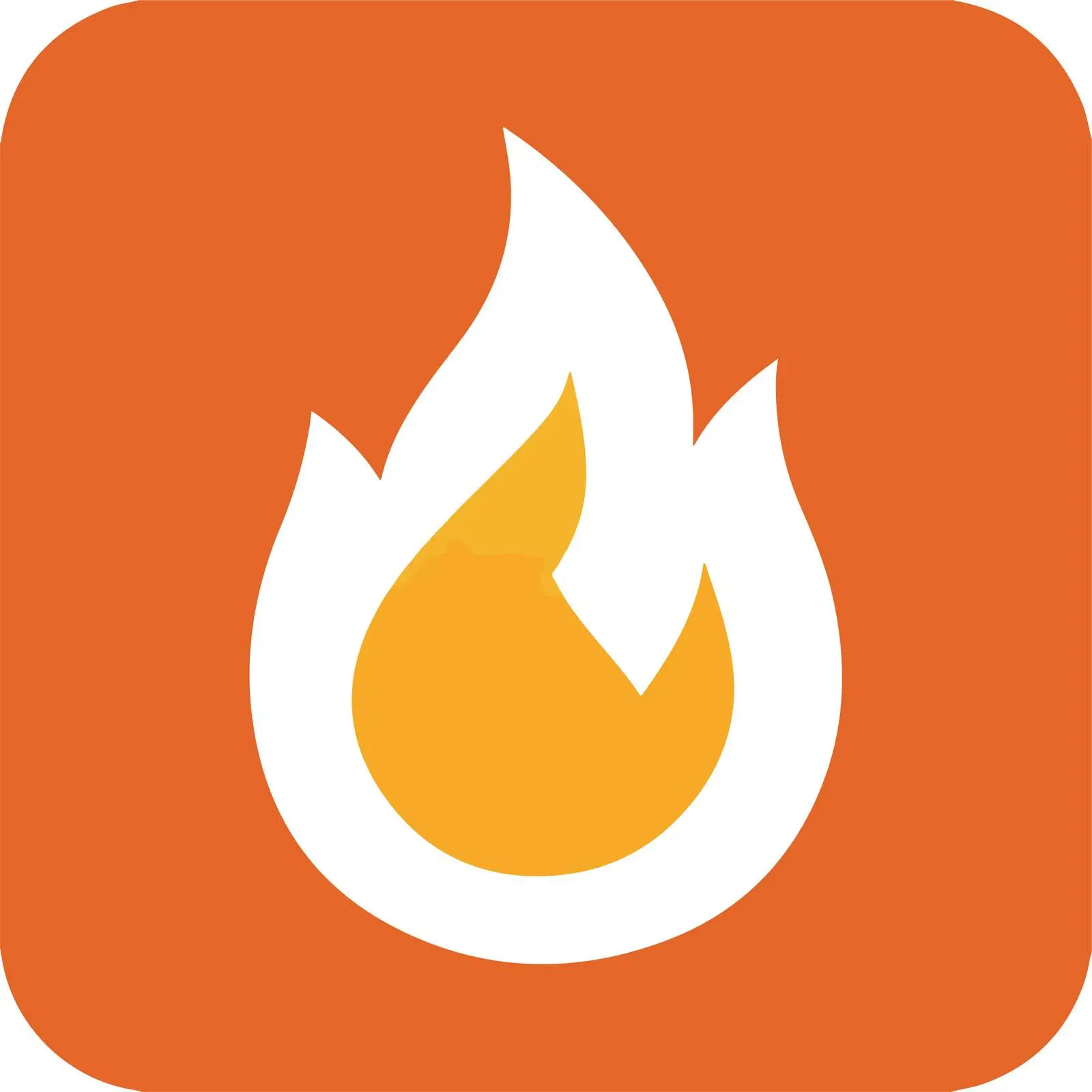 Bold Fire Flame Icon — free download from Dotvec