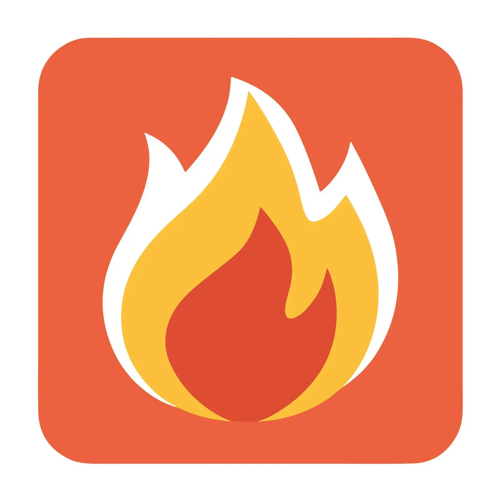 Flat Fire Icon — free download from Dotvec