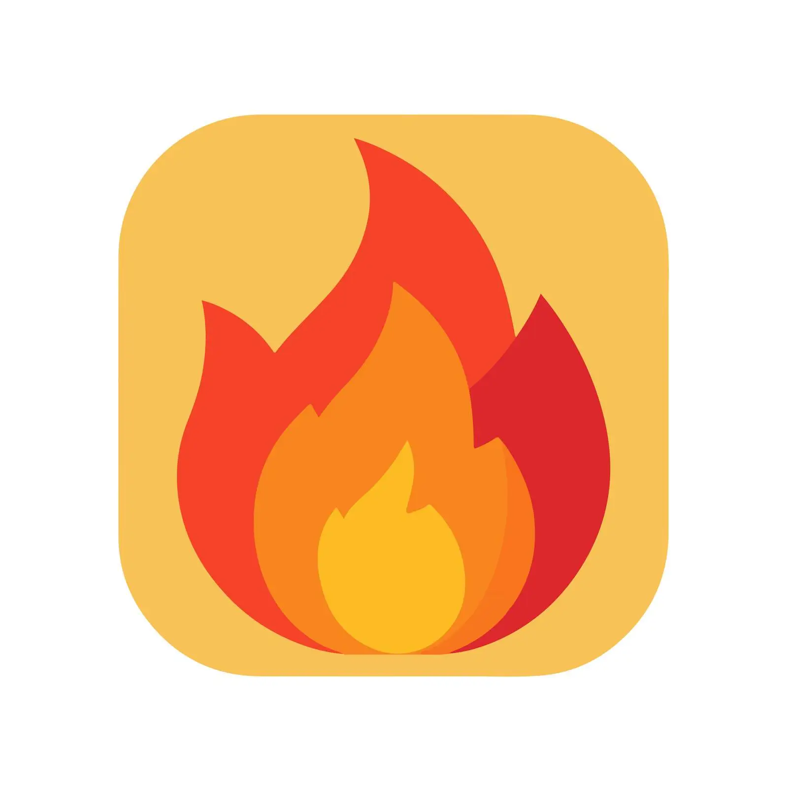 Bold Fire Flame Icon — free download from Dotvec