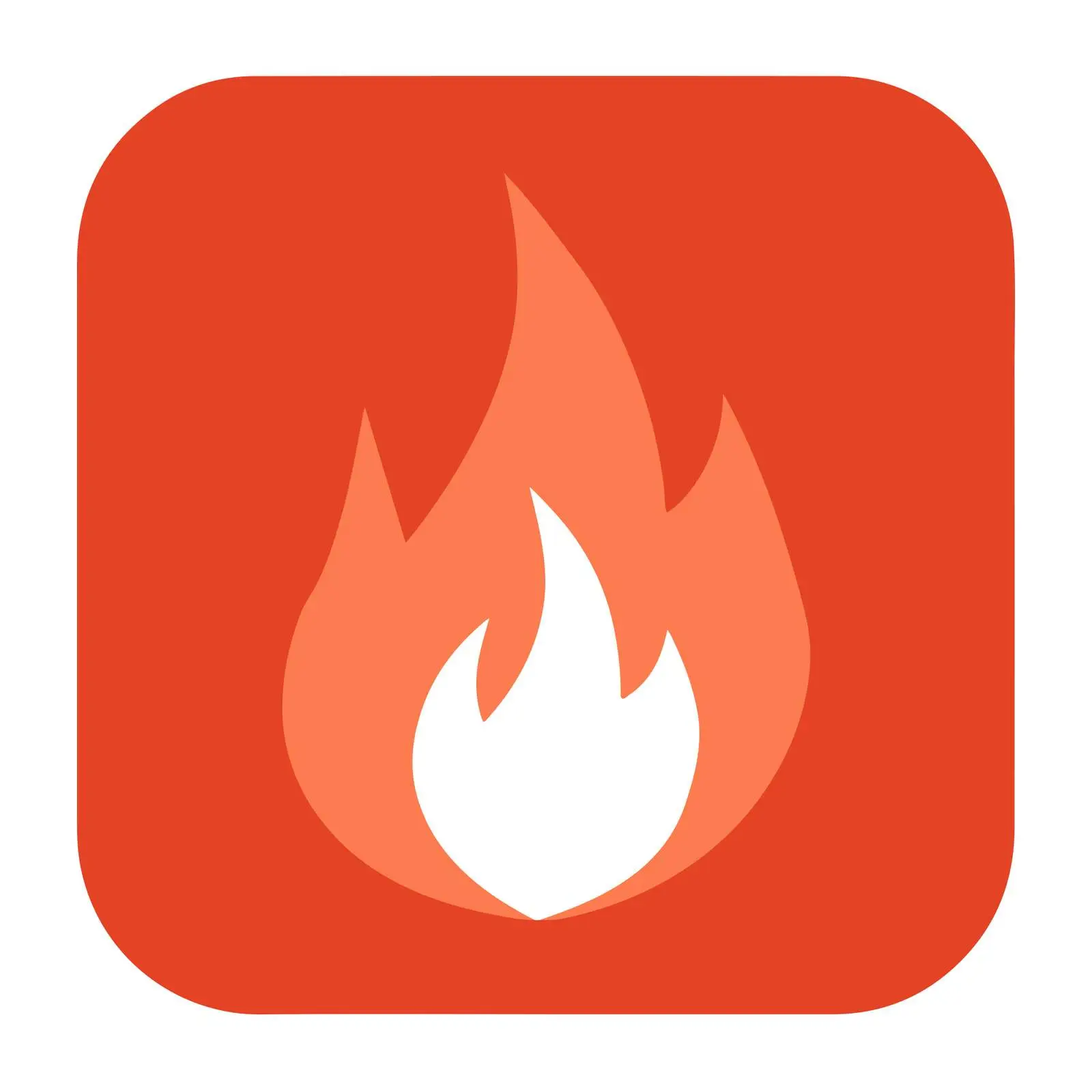 Bold Flame Glyph Icon Design — free download from Dotvec