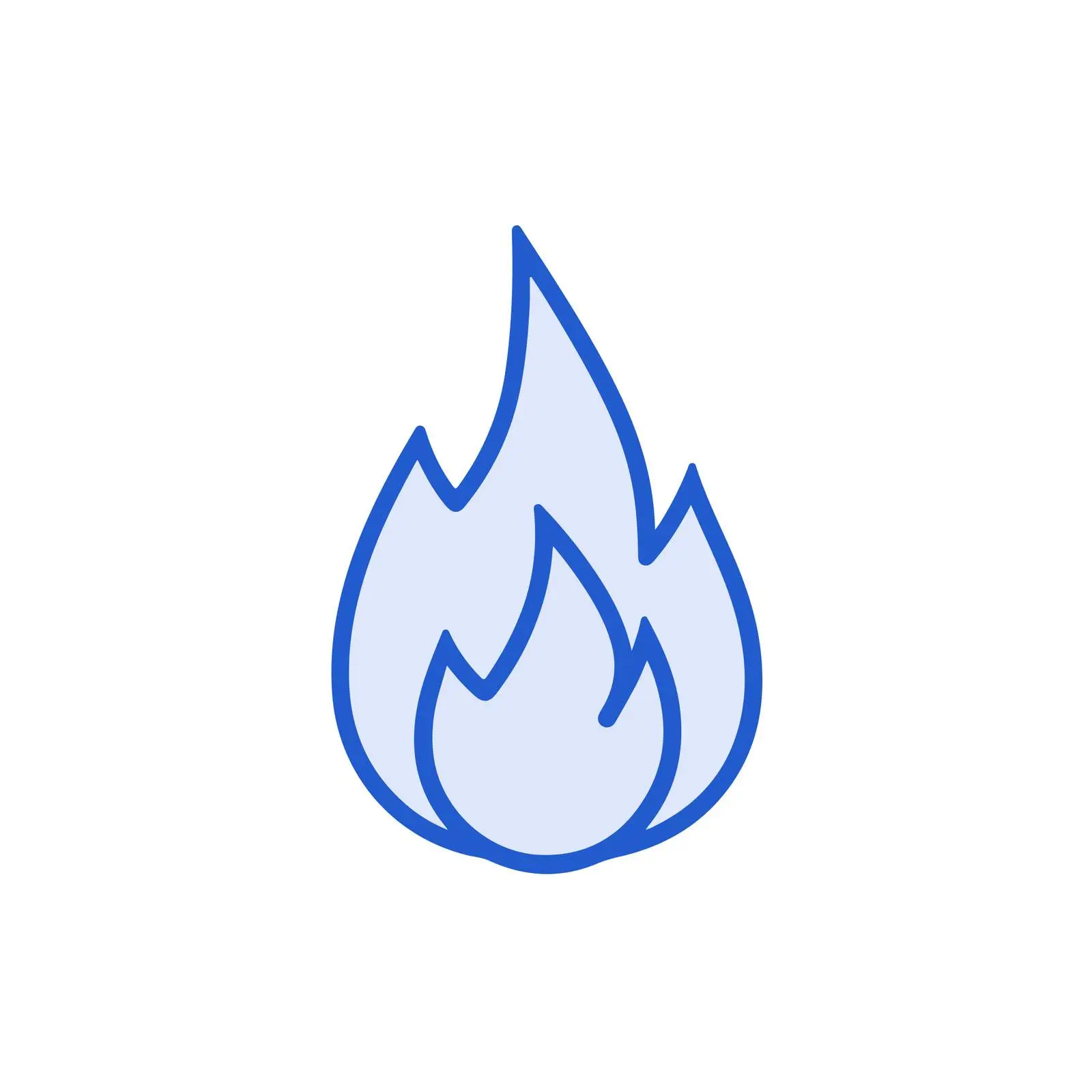 Bold Fire Flame Icon Design — free download from Dotvec