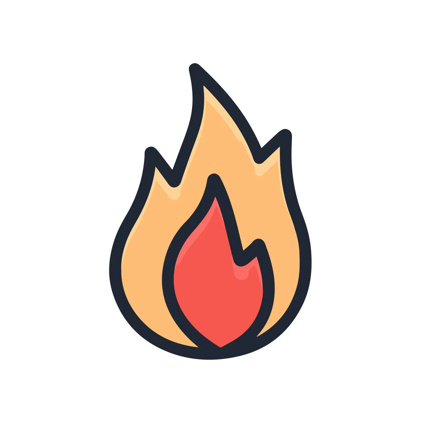 Fire Flame Icon Design — free download from Dotvec