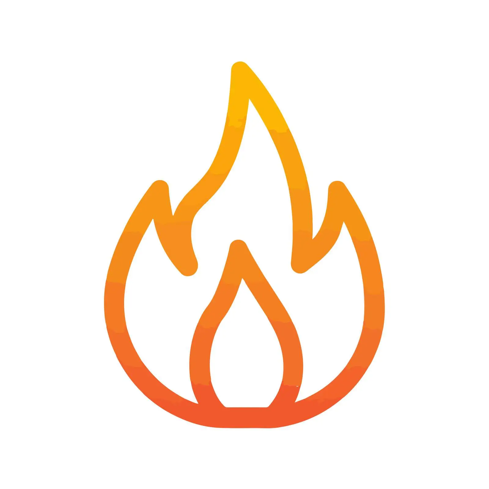 Bold Fire Flame Icon Design — free download from Dotvec