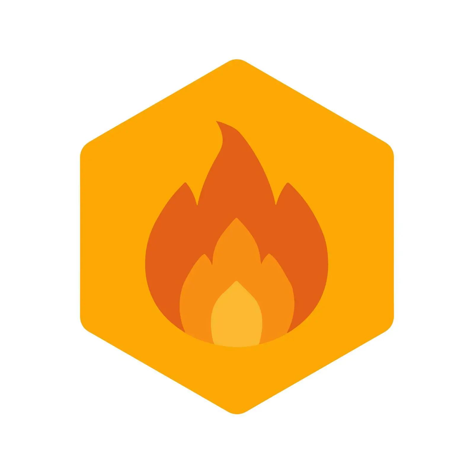 Bold Fire Flame Icon — free download from Dotvec