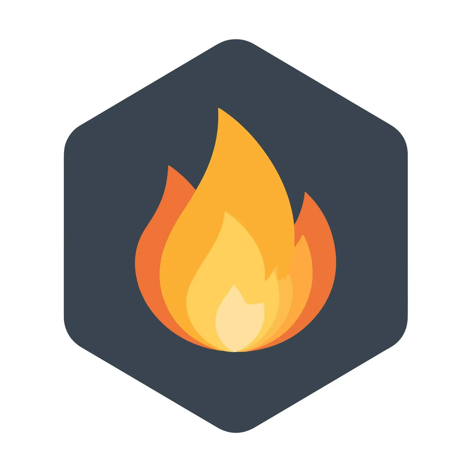 Bold Fire Flame Icon — free download from Dotvec