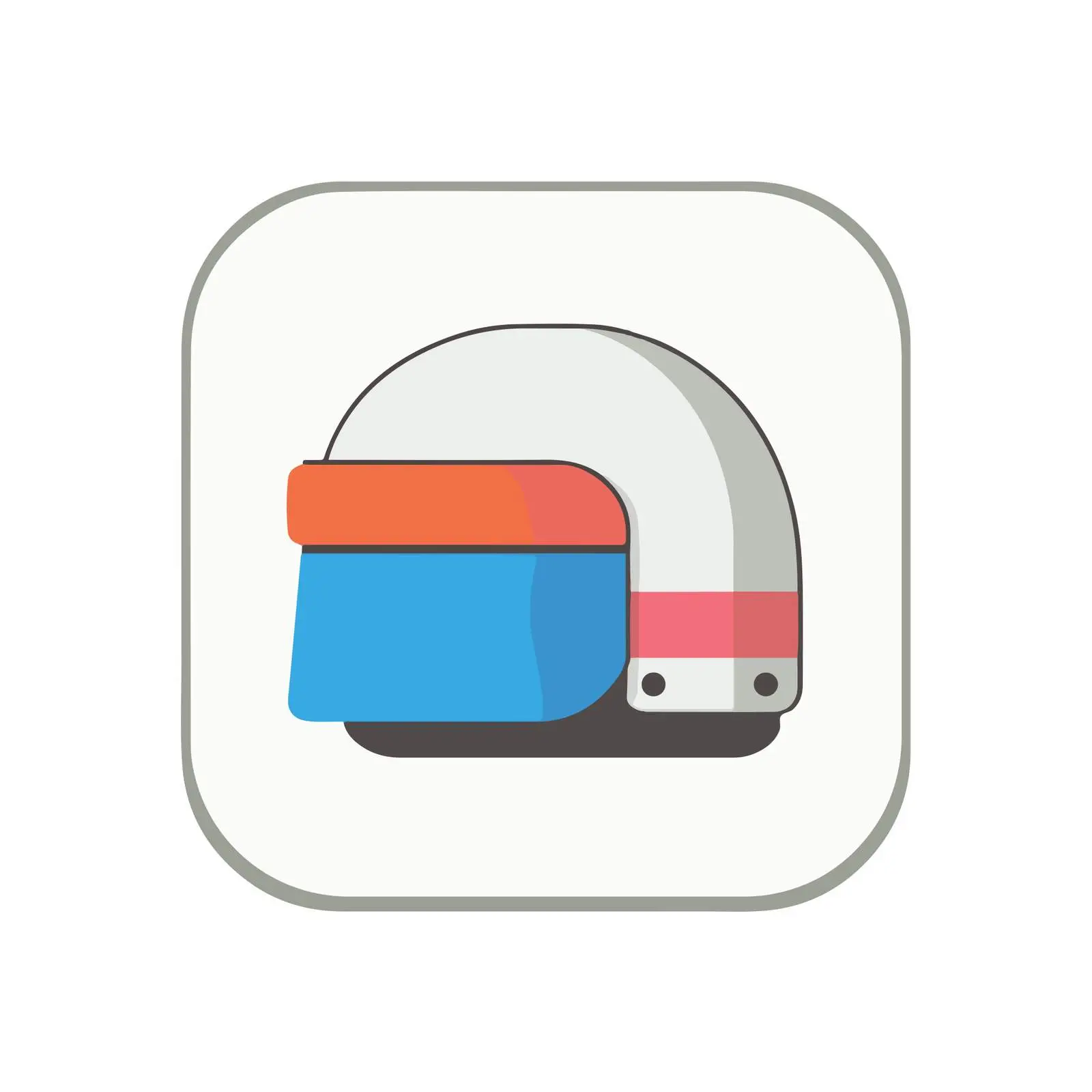 Geometric Helmet Icon — free download from Dotvec