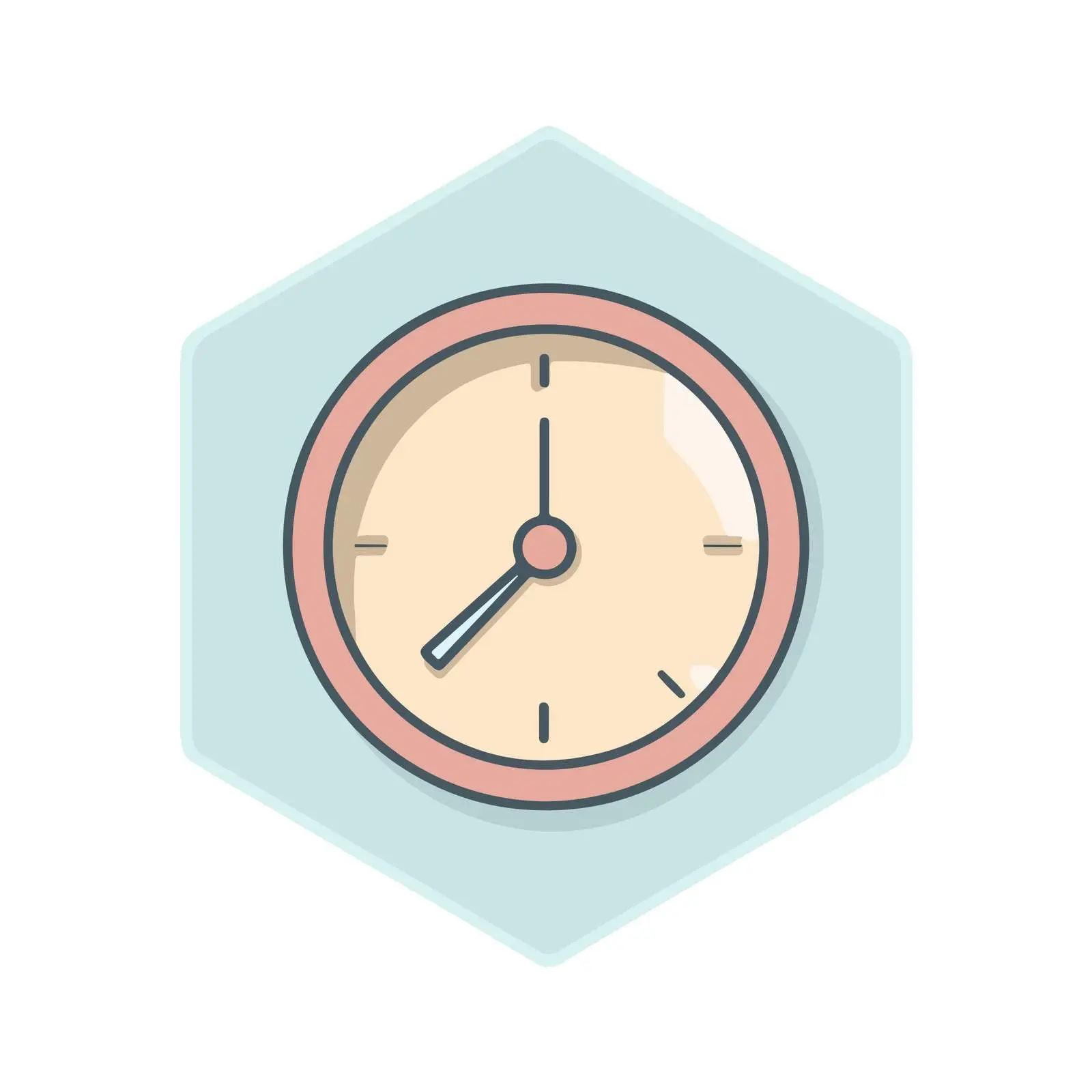 Sleek History Clock Icon — free download from Dotvec