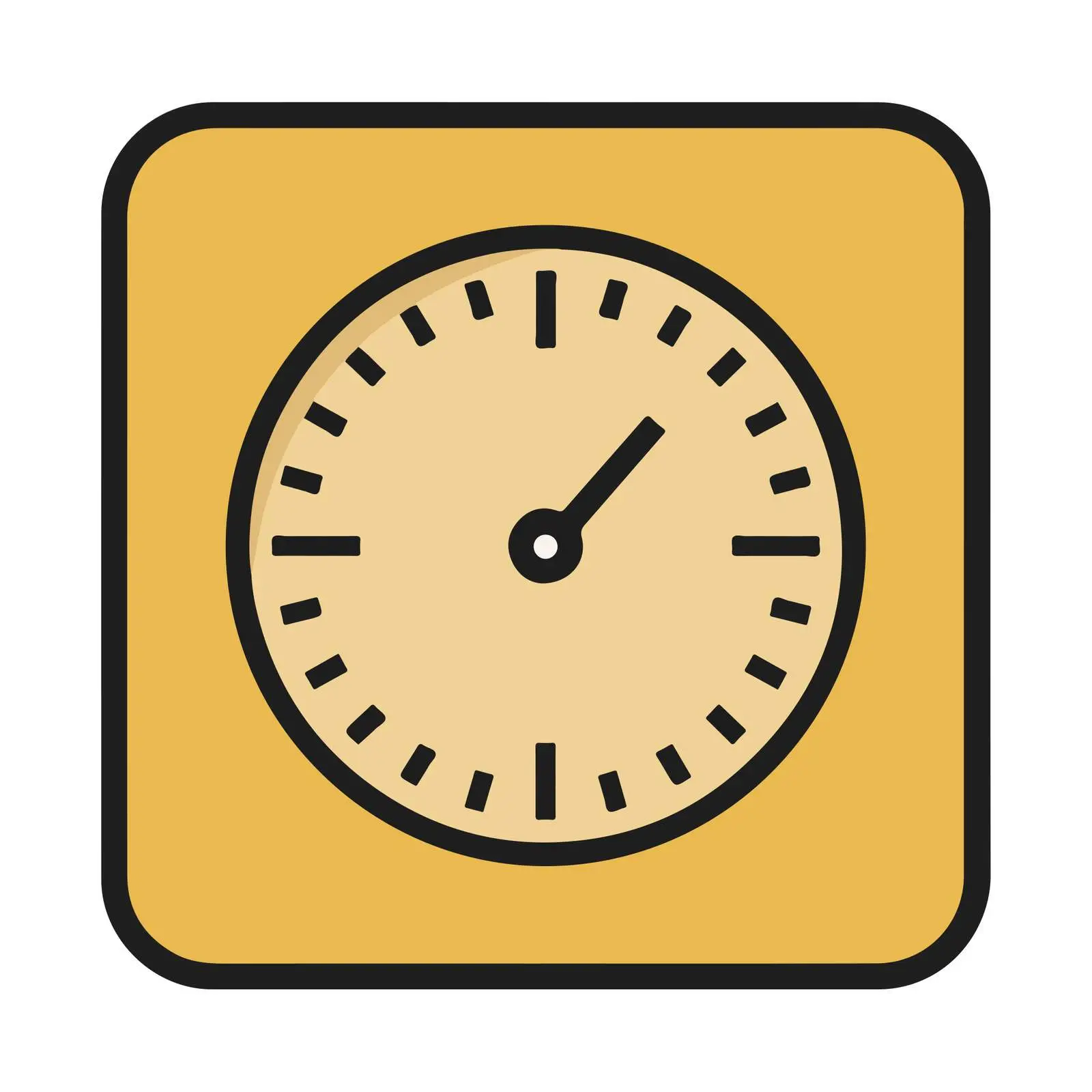 Minimalist History Clock Icon — free download from Dotvec