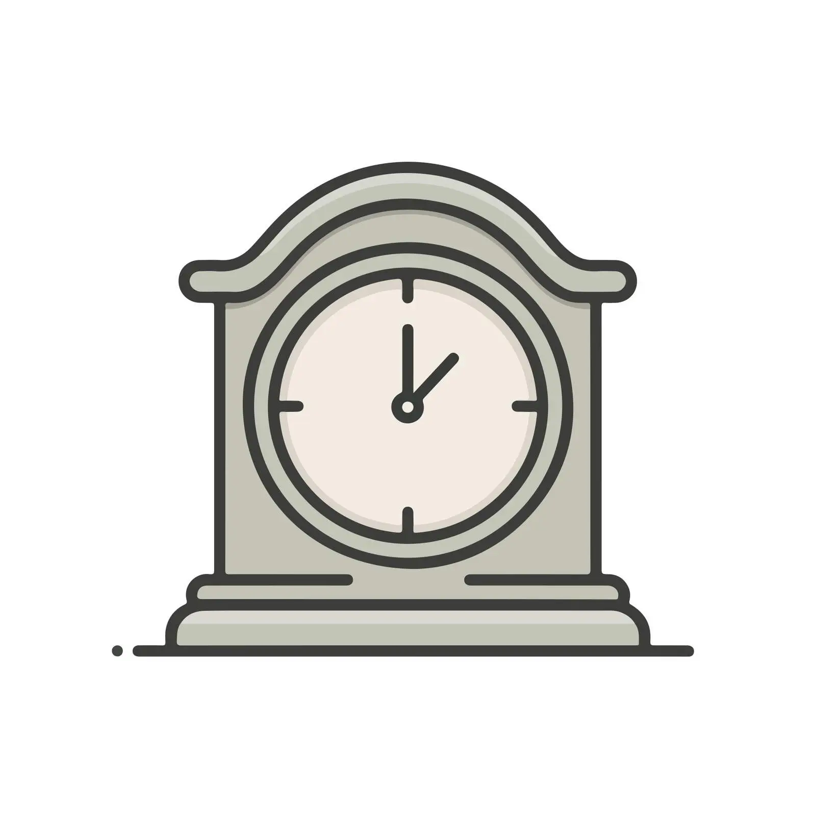 Bold History Clock Icon — free download from Dotvec