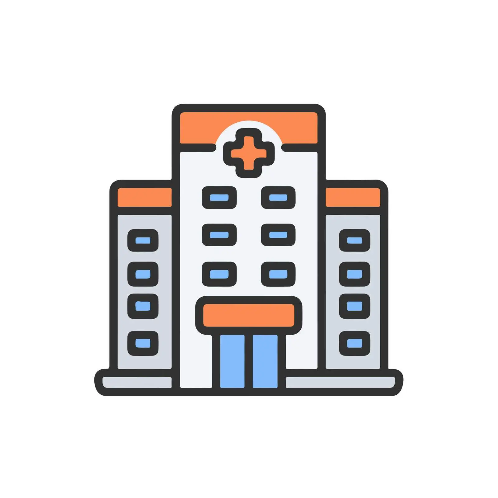 Hospital Clean UI Icon — free download from Dotvec