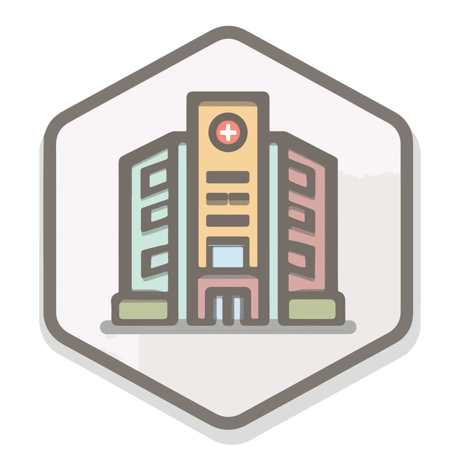Bold Hospital Monoline Icon — free download from Dotvec