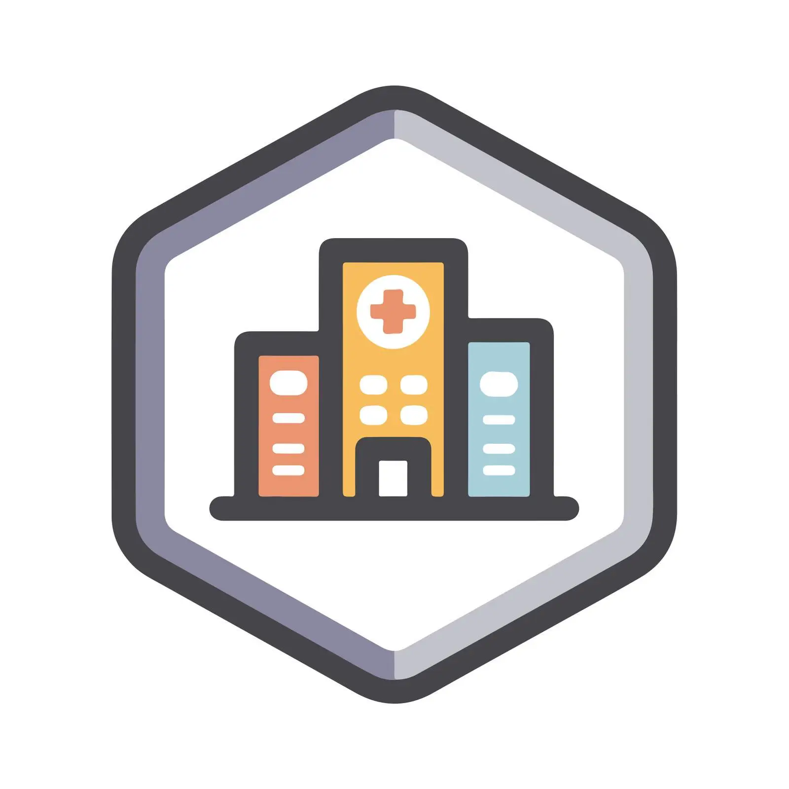Hospital Monoline Icon — free download from Dotvec