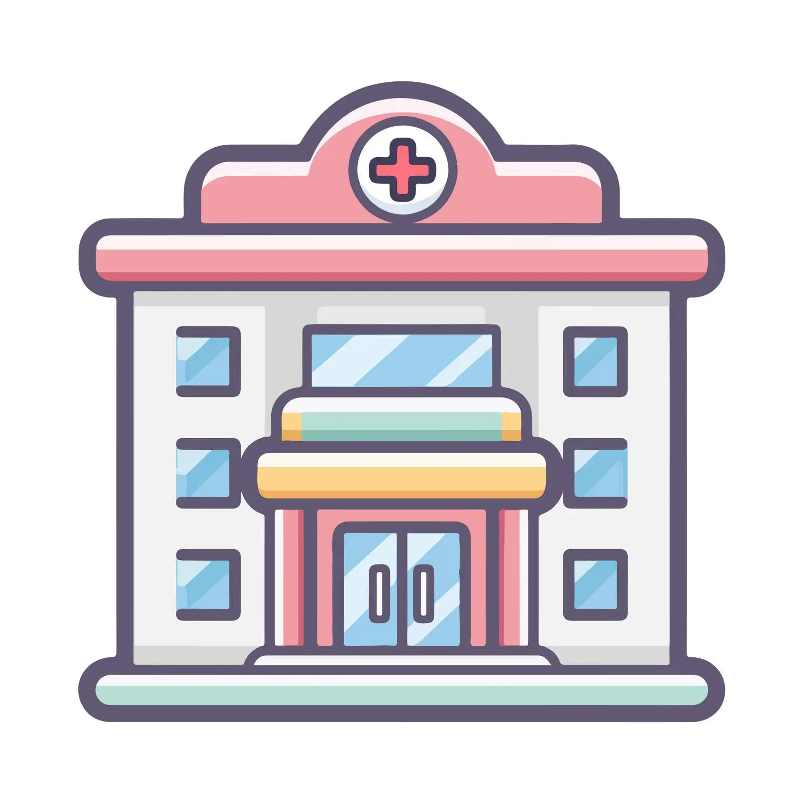 Hospital Pictogram Icon — free download from Dotvec
