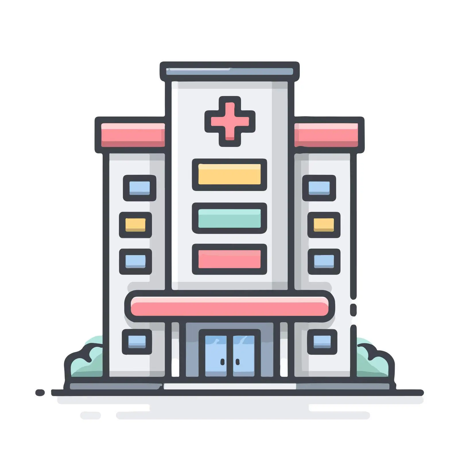 Hospital Icon Design — free download from Dotvec