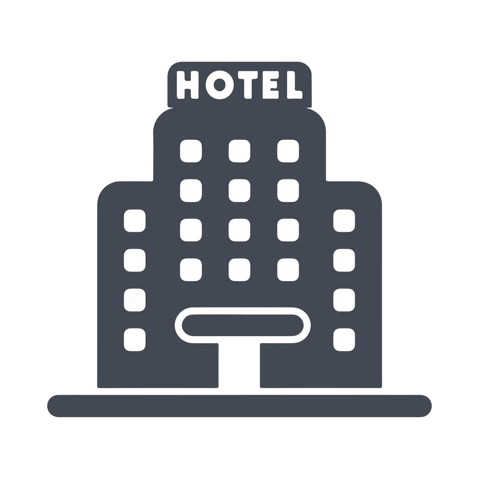 Hotel Clean UI Icon — free download from Dotvec