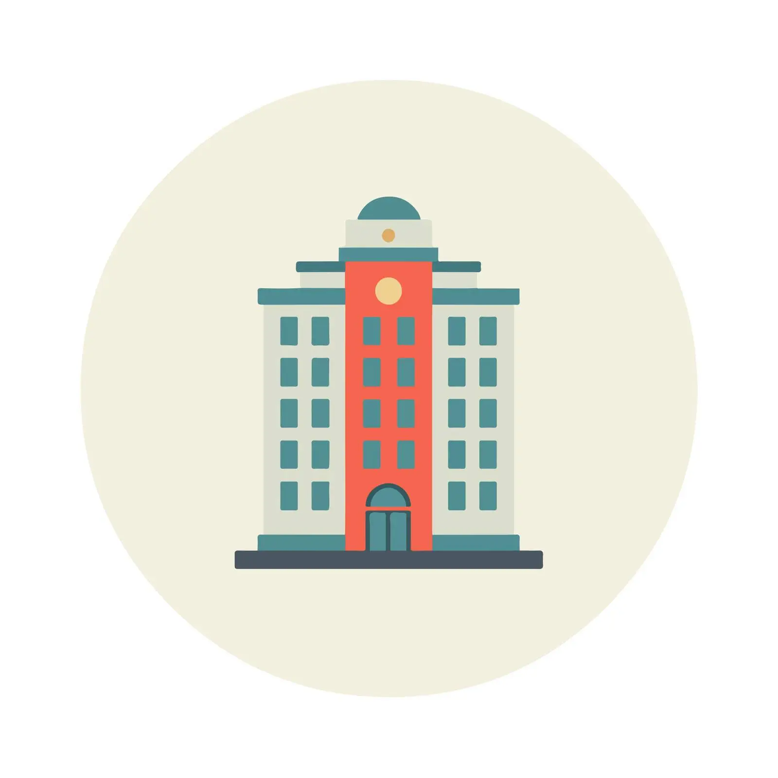 Minimalist Hotel Icon — free download from Dotvec