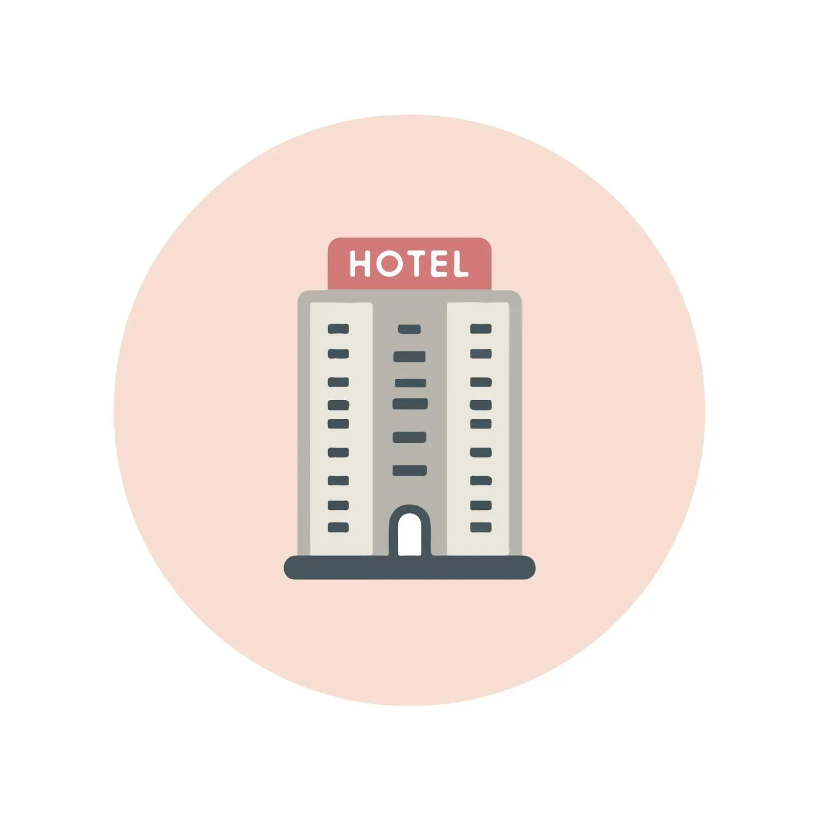 Bold Hotel Icon Design — free download from Dotvec
