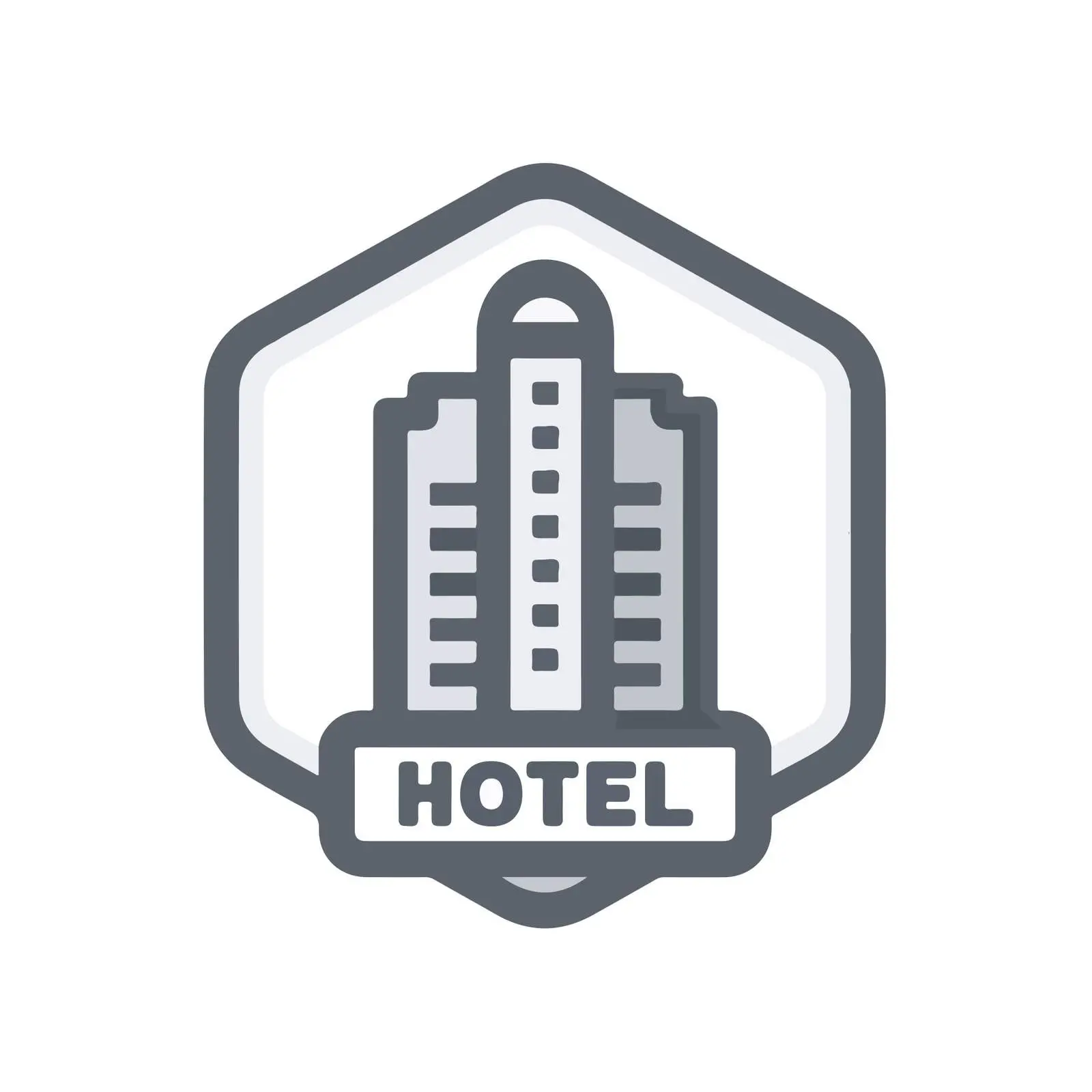 Elegant Hotel Icon — free download from Dotvec